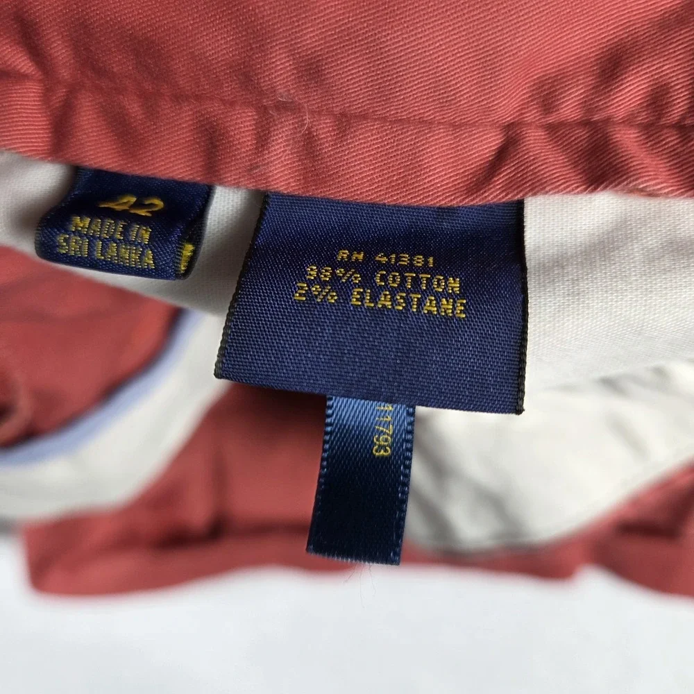Polo Ralph Lauren Cotton Chino‎ Shorts Mens 42x8 Pink Salmon Preppy